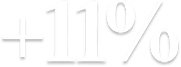 +11%