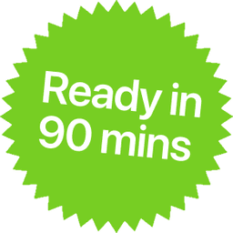Ready in 90 minutes