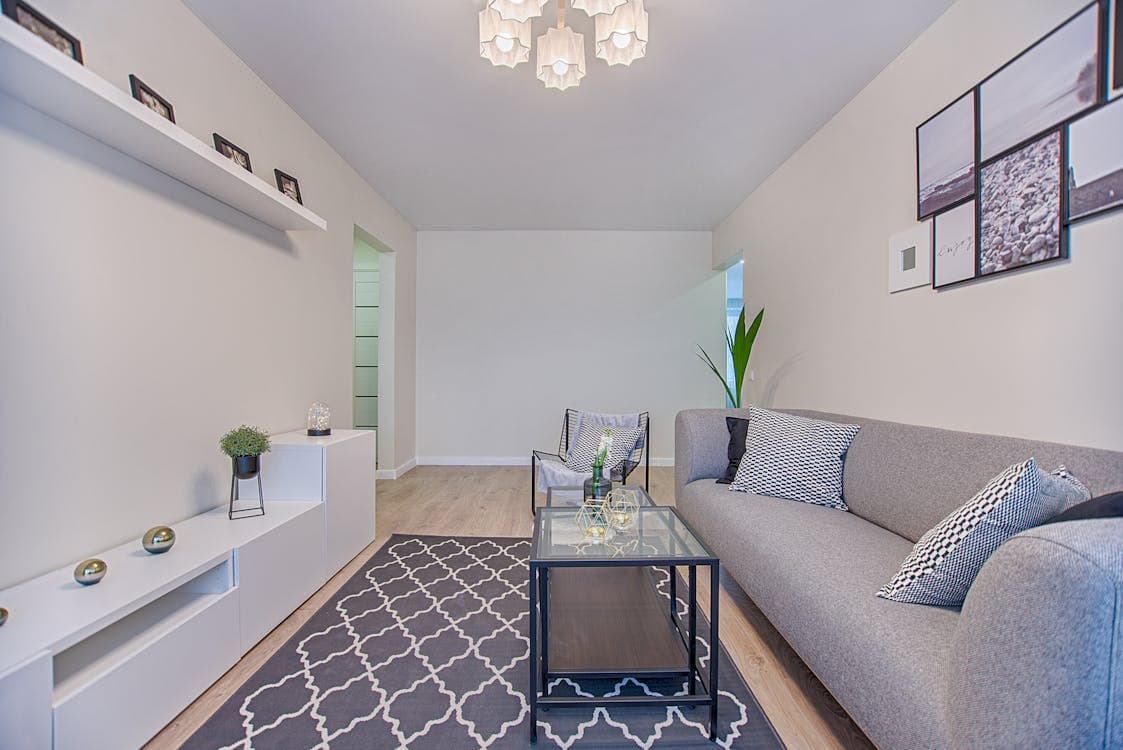 Bright modern living room — Vicaso photography