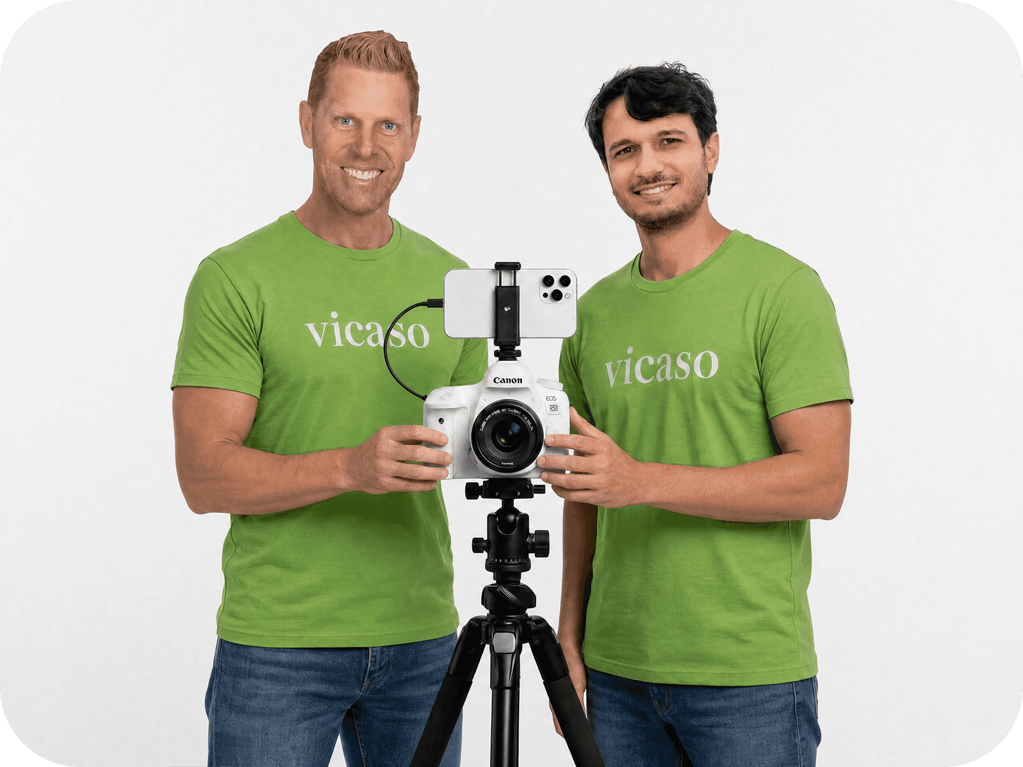 Vicaso co-founders Sky Christopherson and Ali Rumbas